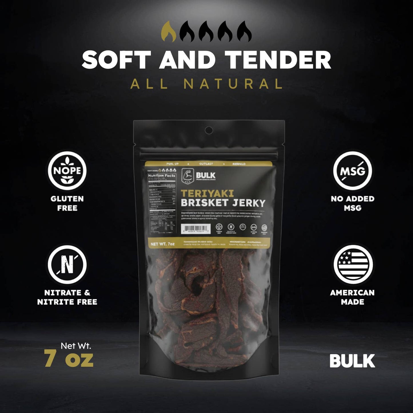 Brisket Beef Jerky - All Natural