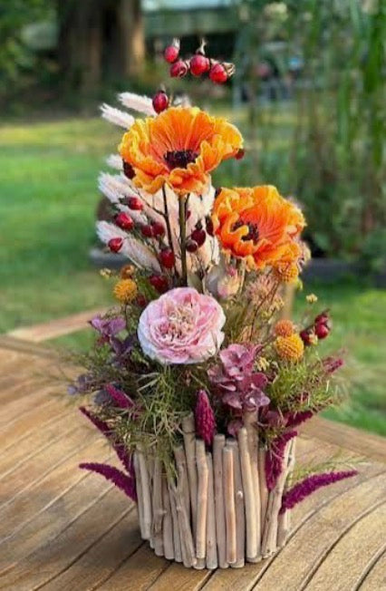 August- Bring your own container Silk Floral Workshop