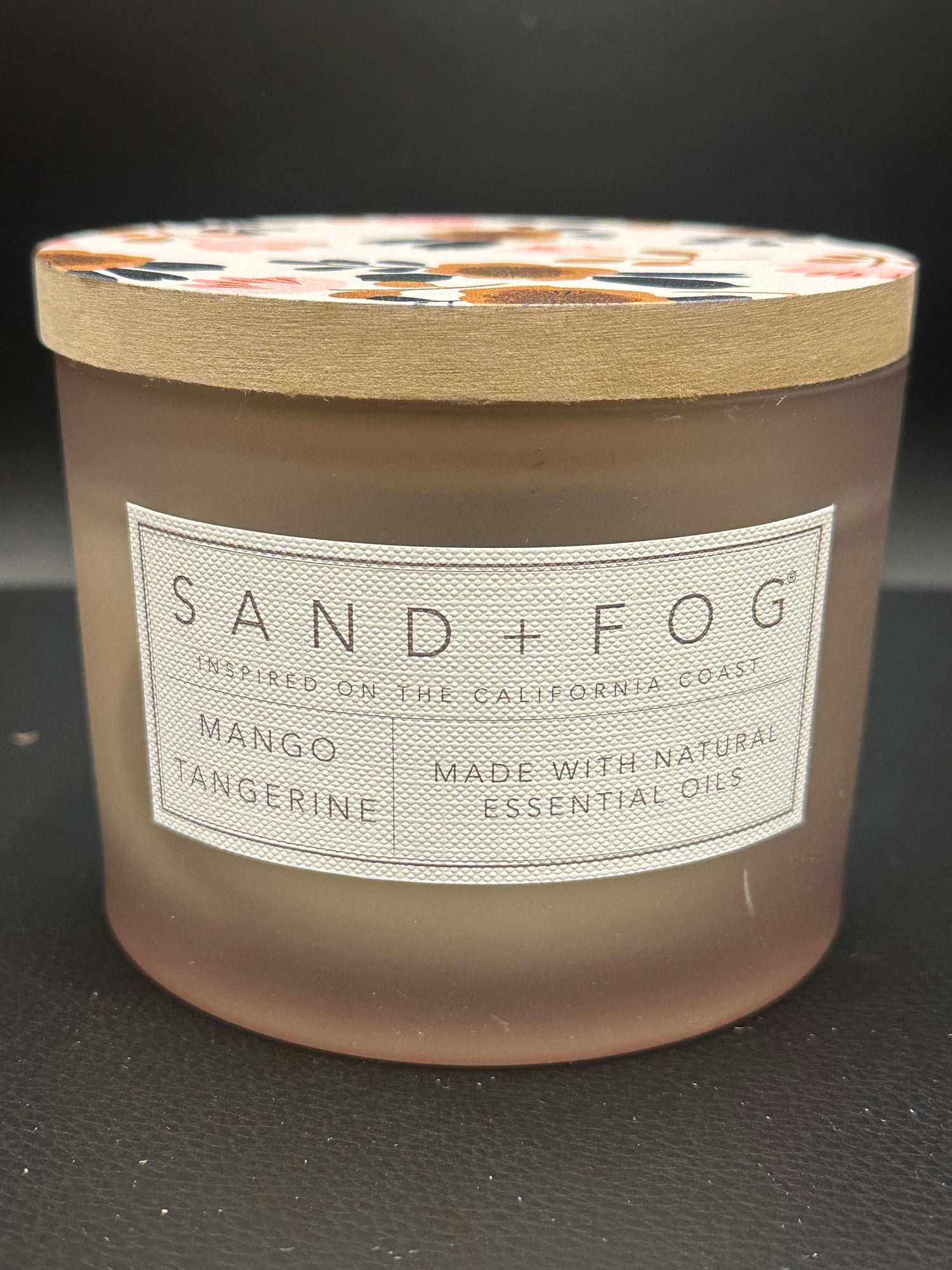 12oz Carved & Painted Mango Tangerine