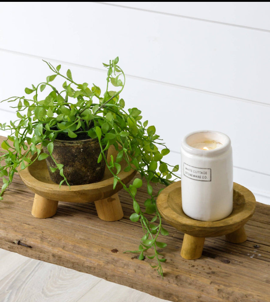 Raw Wood Bowl Riser small