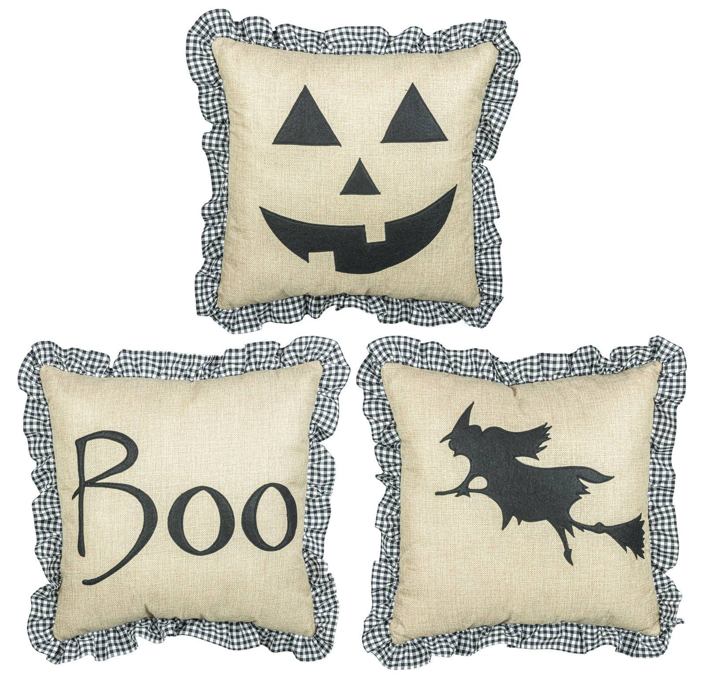 Jack Halloween Witch & Boo Pillow  Assorted