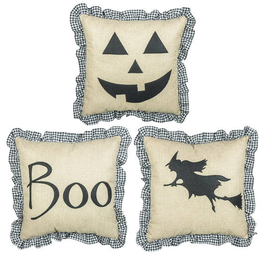 Jack Halloween Witch & Boo Pillow  Assorted