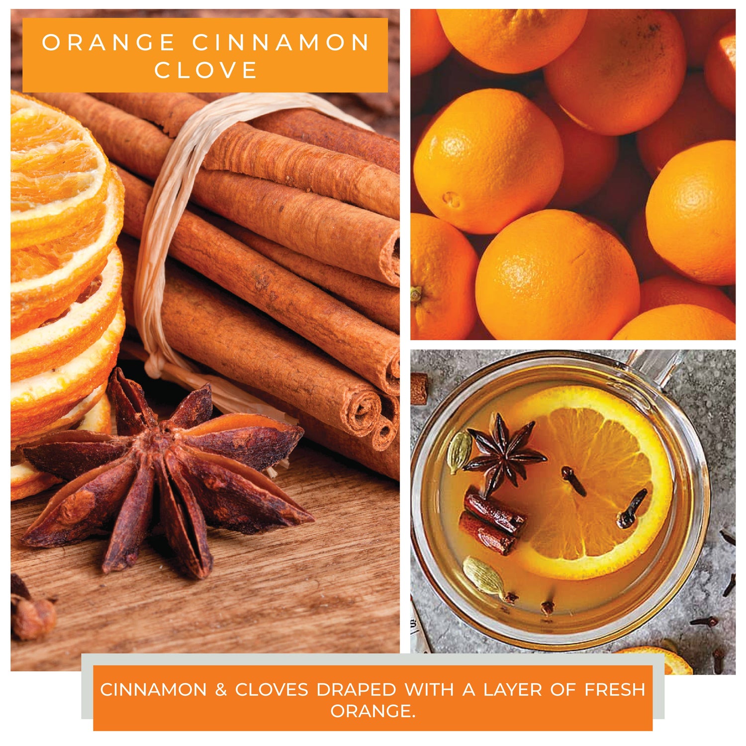 Cheerful Candle (24oz.) – Orange Cinnamon Clove