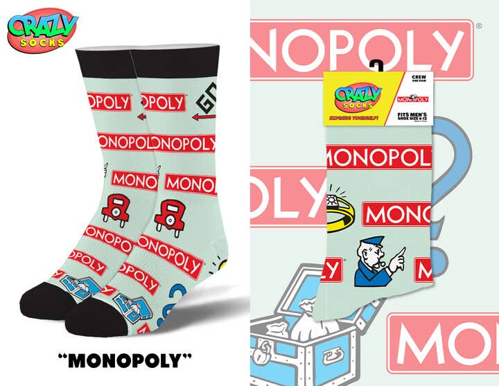 Mens Crazy Socks- Ast