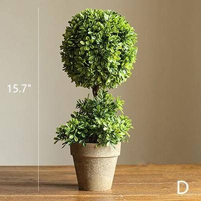 Artificial Boxwood Topiary in Various Designs