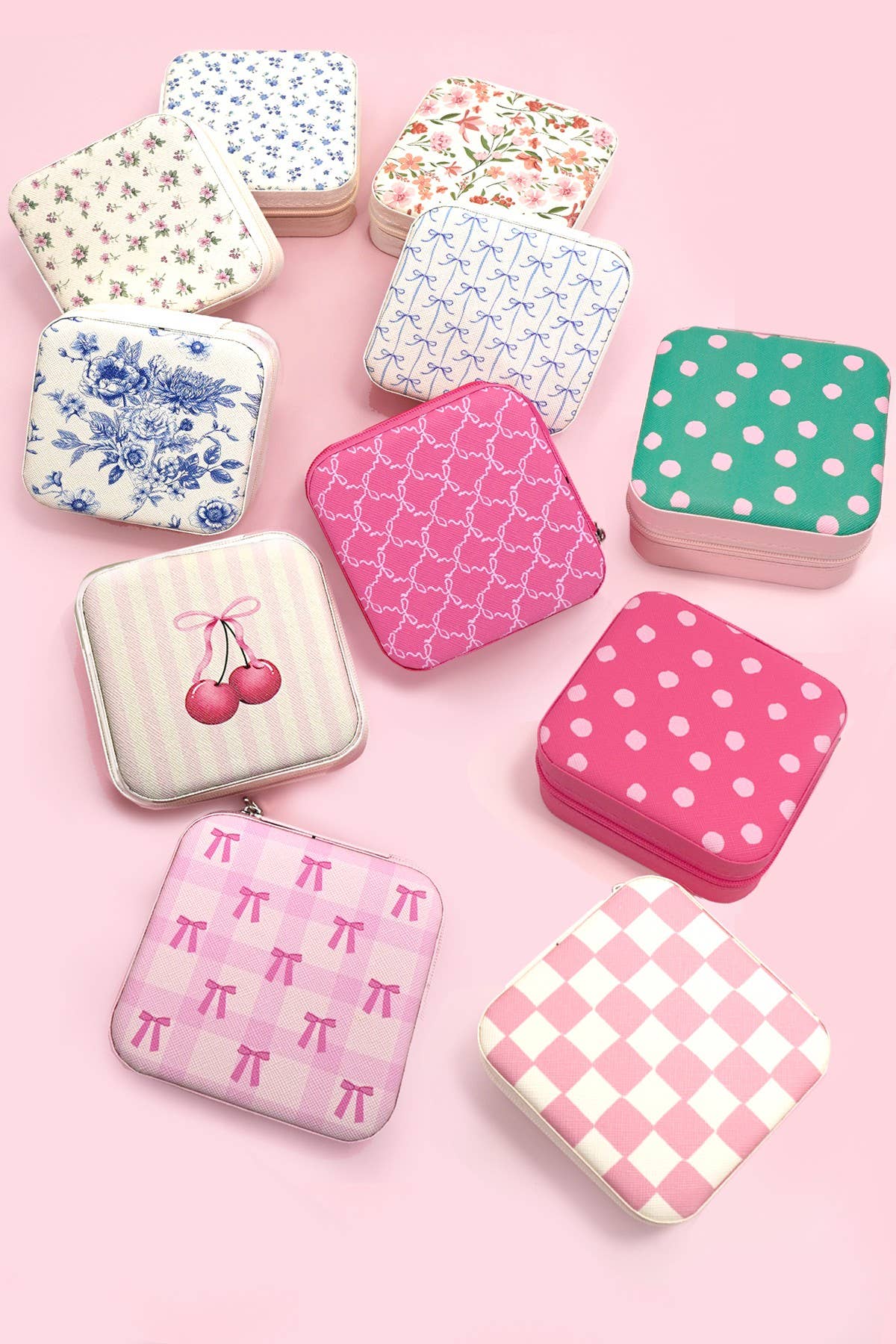 DESIGNED JEWELRY ORGANIZER TRAVEL BOX CASE | 40P566