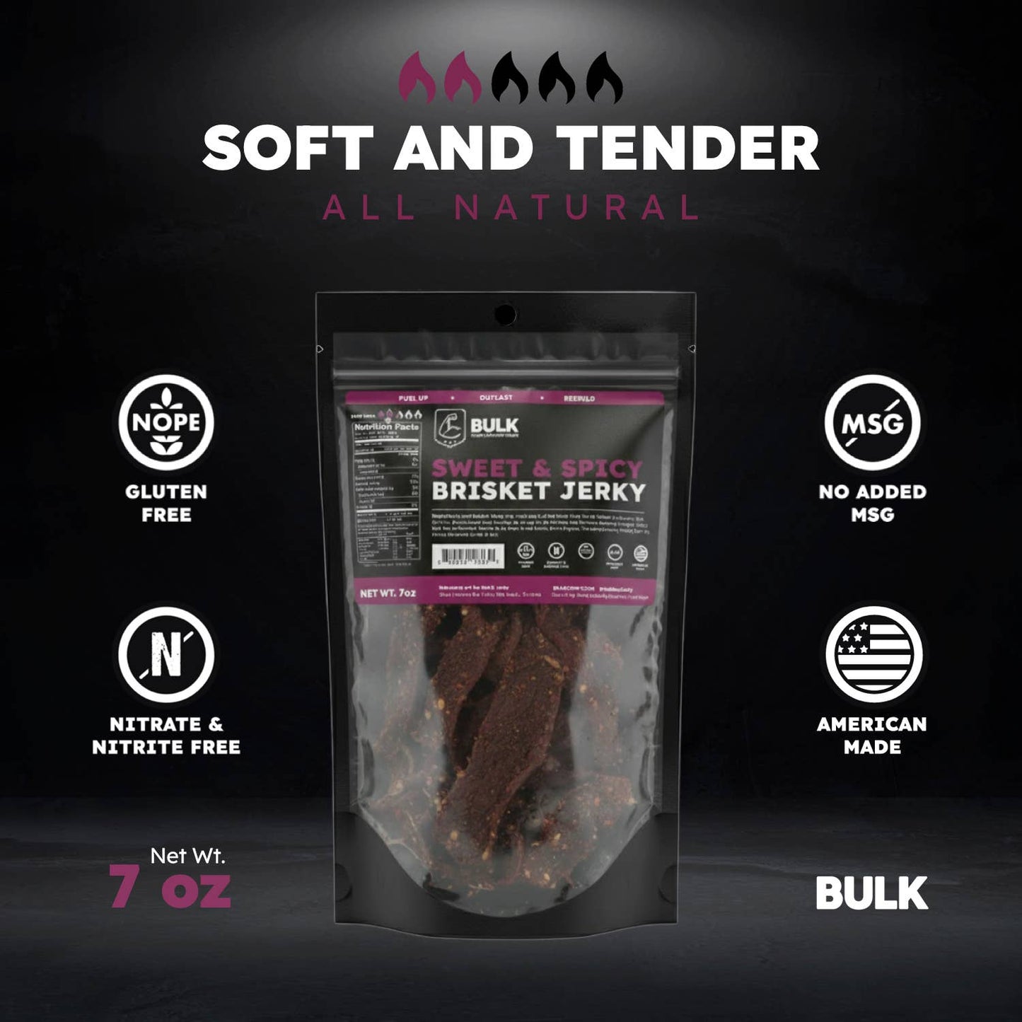 Brisket Beef Jerky - All Natural