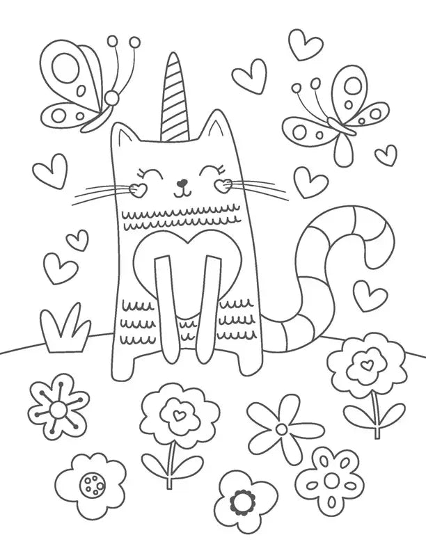 Coloring Book - Silly Caticorns