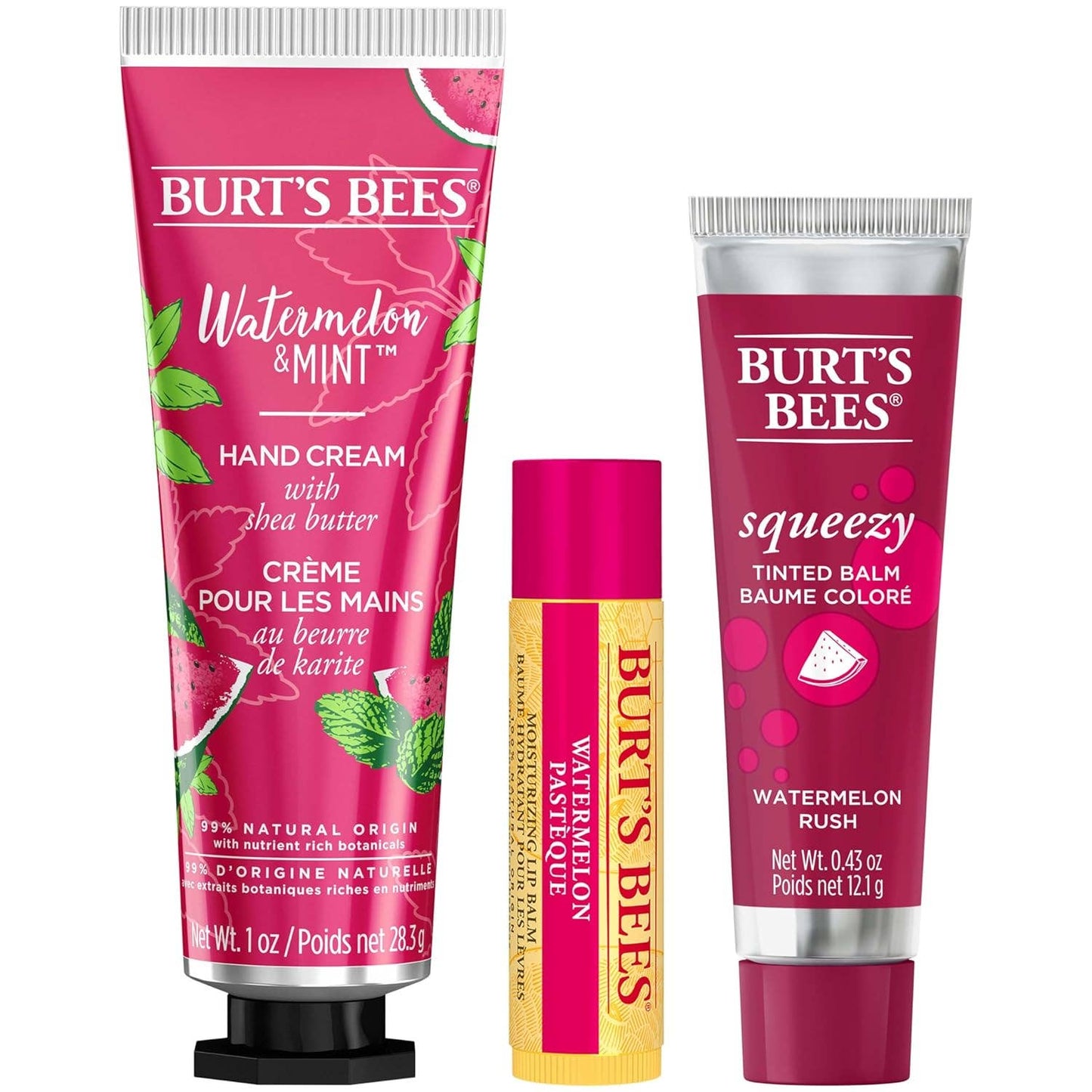 You're One in a Melon Gift Set, Watermelon Lip Balms