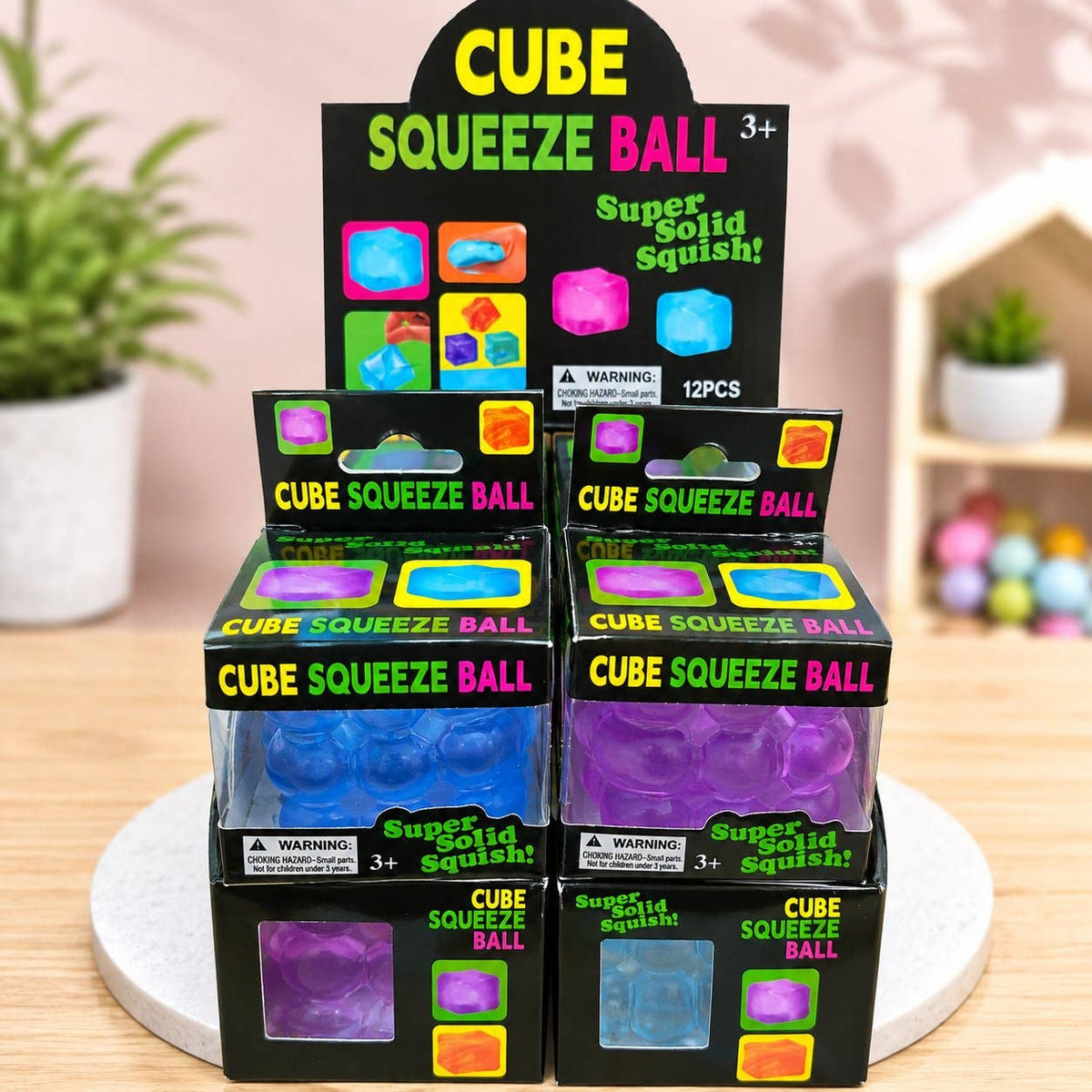 Maltose Geometric Textured Cube Squishy Fidget Toy