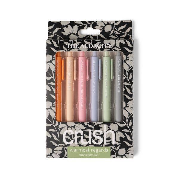 Crush Warmest Regards Quote Pen Set