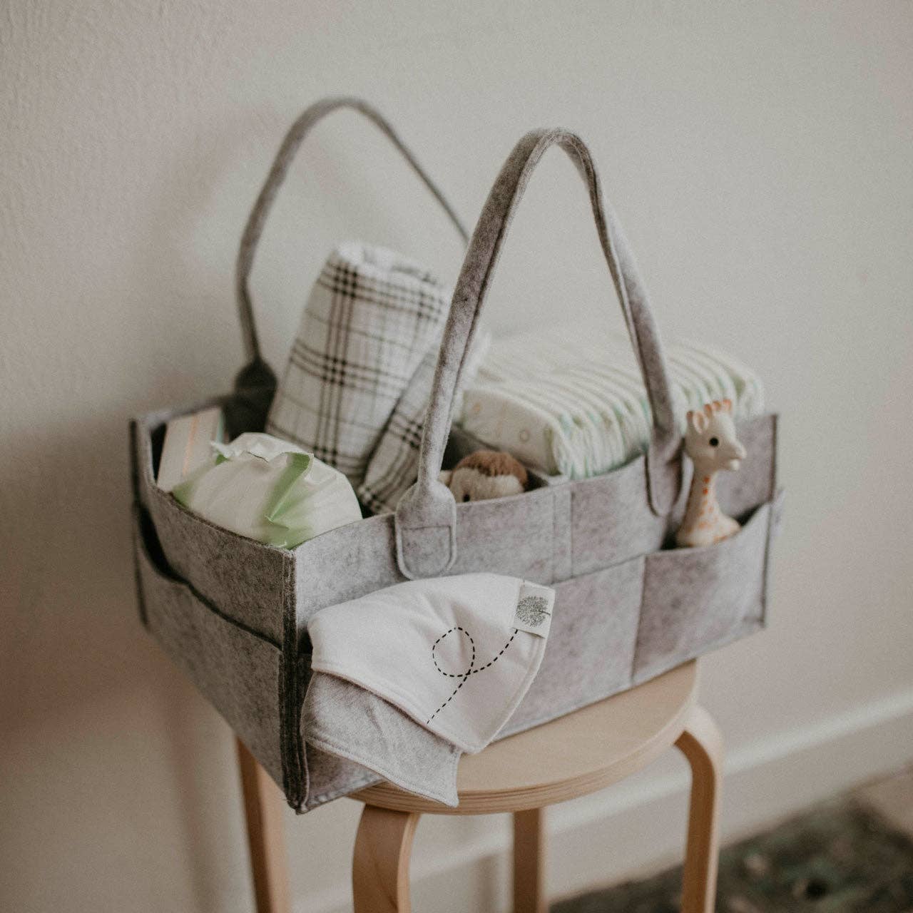 Diaper Caddy White or Oatmeal