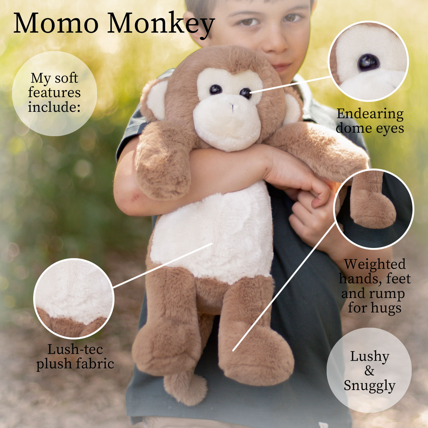 MoMo Monkey Plush Toy
