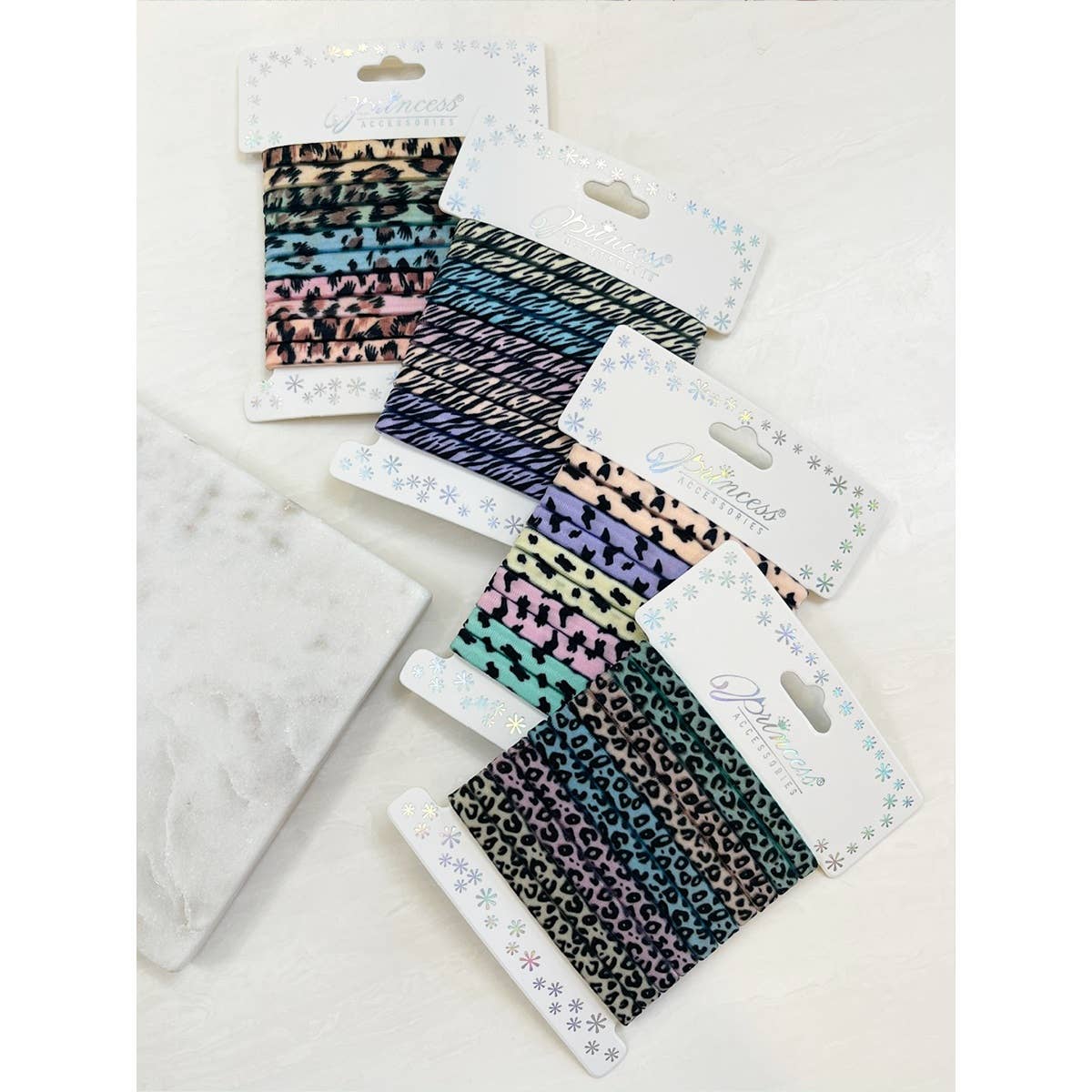 Variety Leopard Mix Print Hair Tie Set