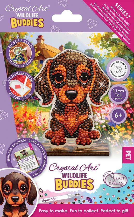 Puppy Diamond Painting Crystal Art Buddies Kit (single)