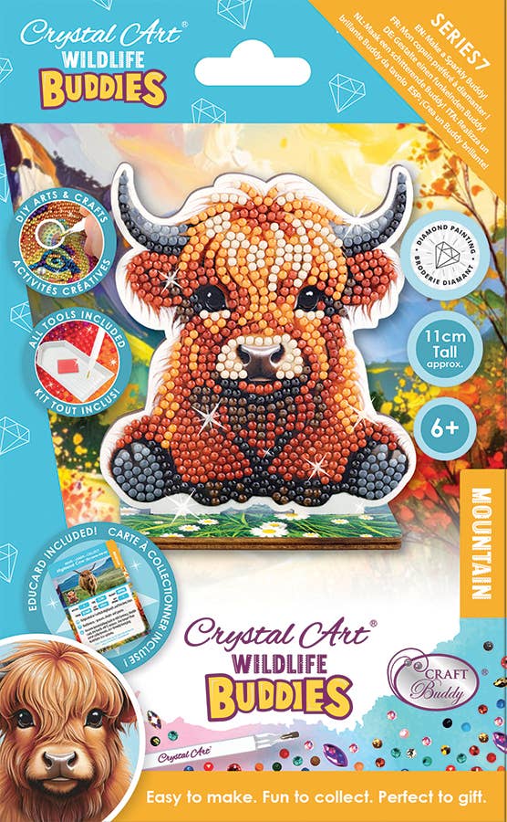 Highland Cow Diamond Painting Crystal Art Buddies (single)