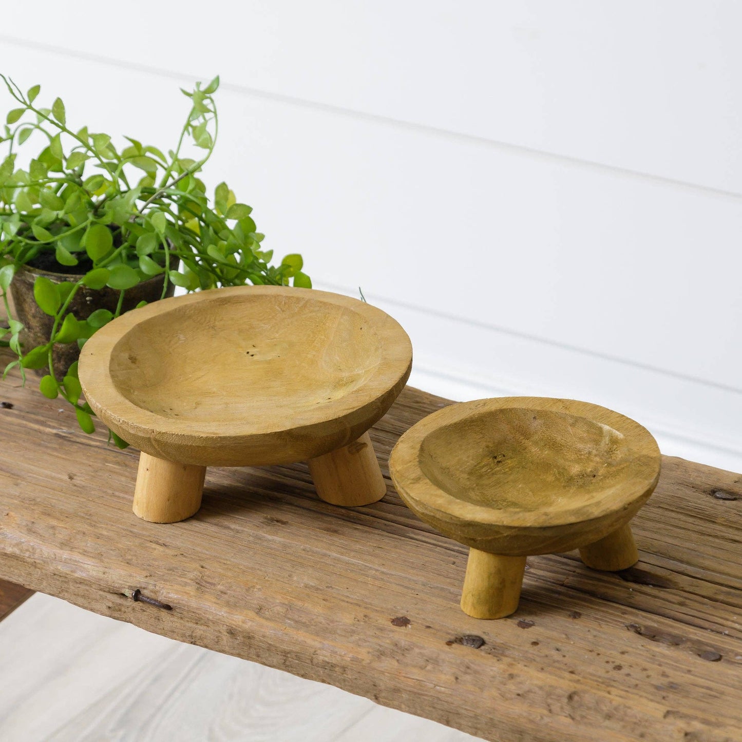 Raw Wood Bowl Riser large