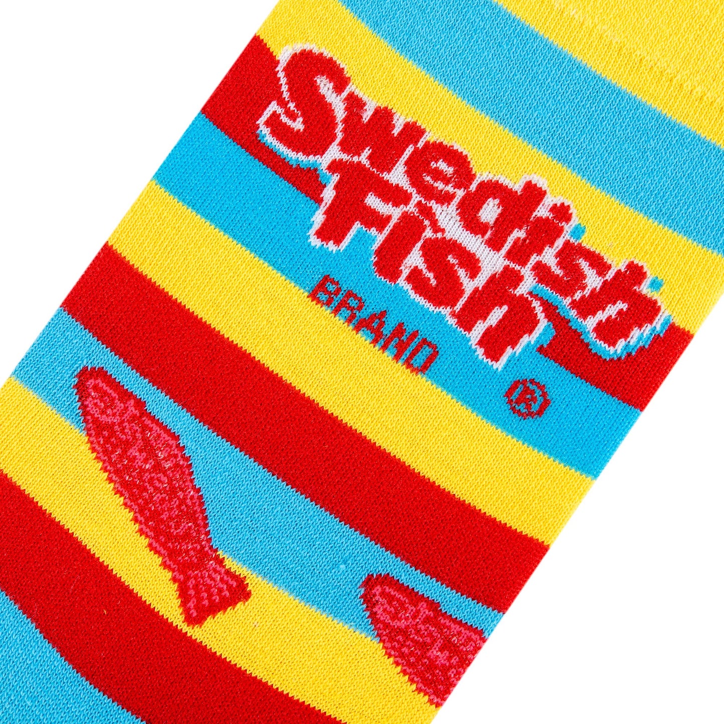 Crazy Socks - Mens Crew - Swedish FishStripes