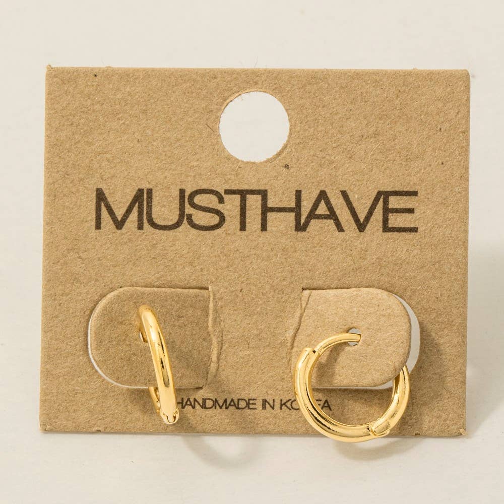 Minimalist Mini Huggie Earrings