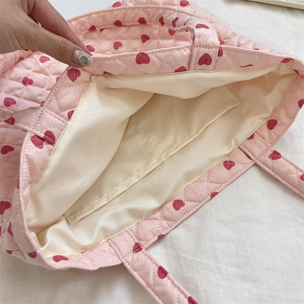 Patterned Quilted Tote Bag