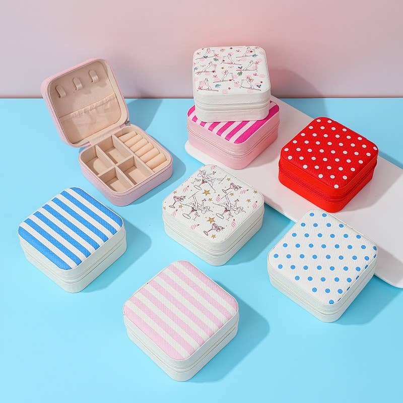 DESIGNED JEWELRY ORGANIZER TRAVEL BOX CASE | 40P566