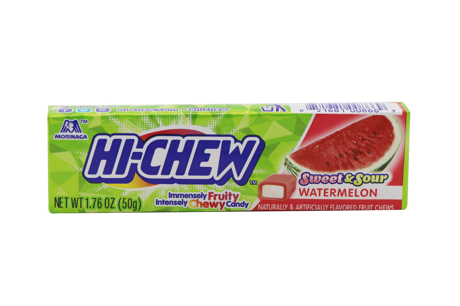 Hi-Chew Candy Watermelon Flavored, 15ct