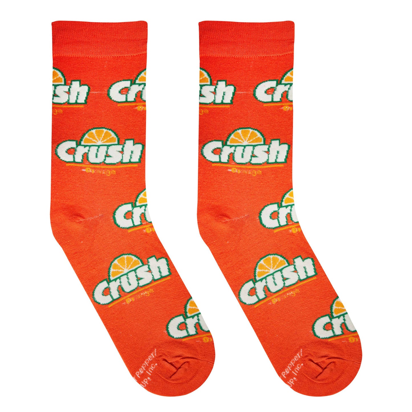 Orange Crush - Womens Crew Folded - Crazy Socks