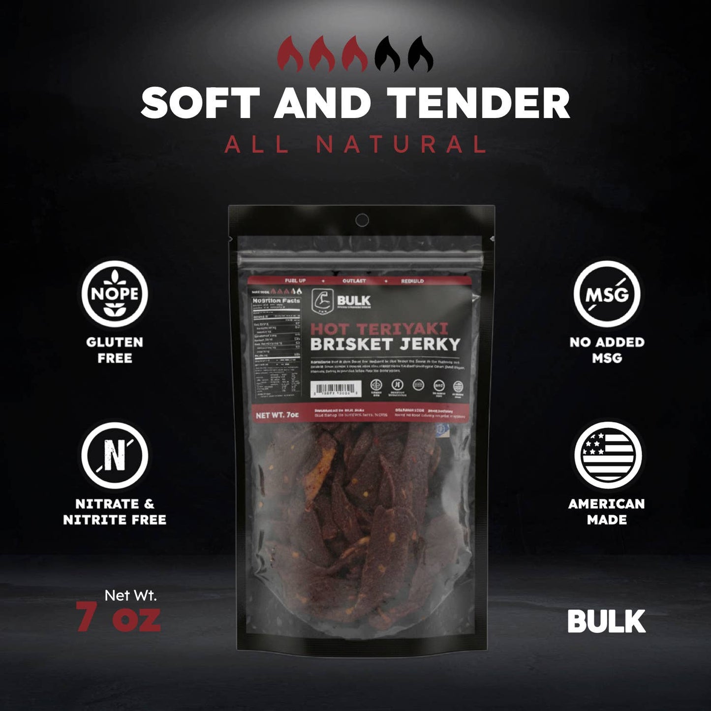 Brisket Beef Jerky - All Natural