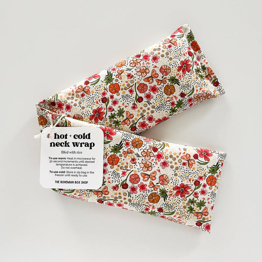 Hot & Cold Therapy Neck Wrap - Floral Abundance Shine