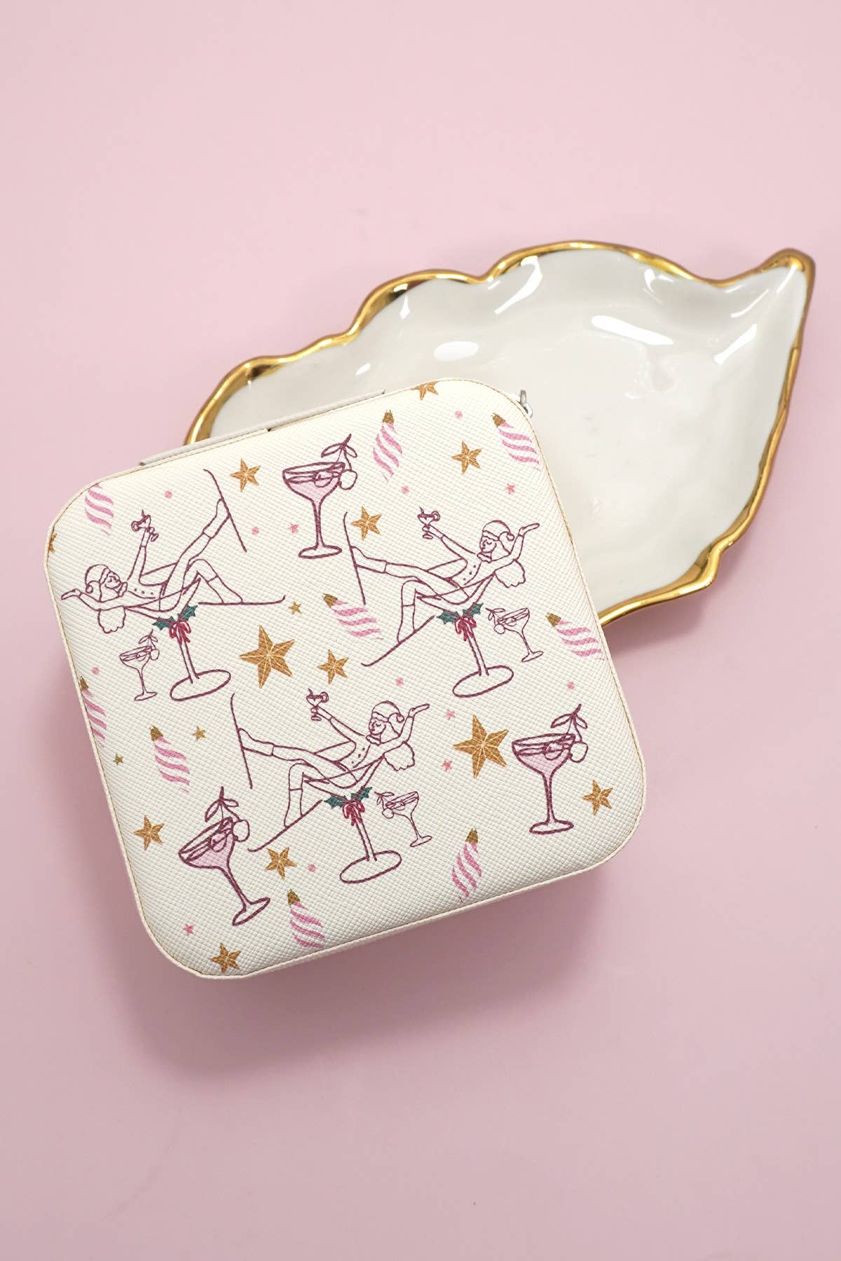 DESIGNED JEWELRY ORGANIZER TRAVEL BOX CASE | 40P566