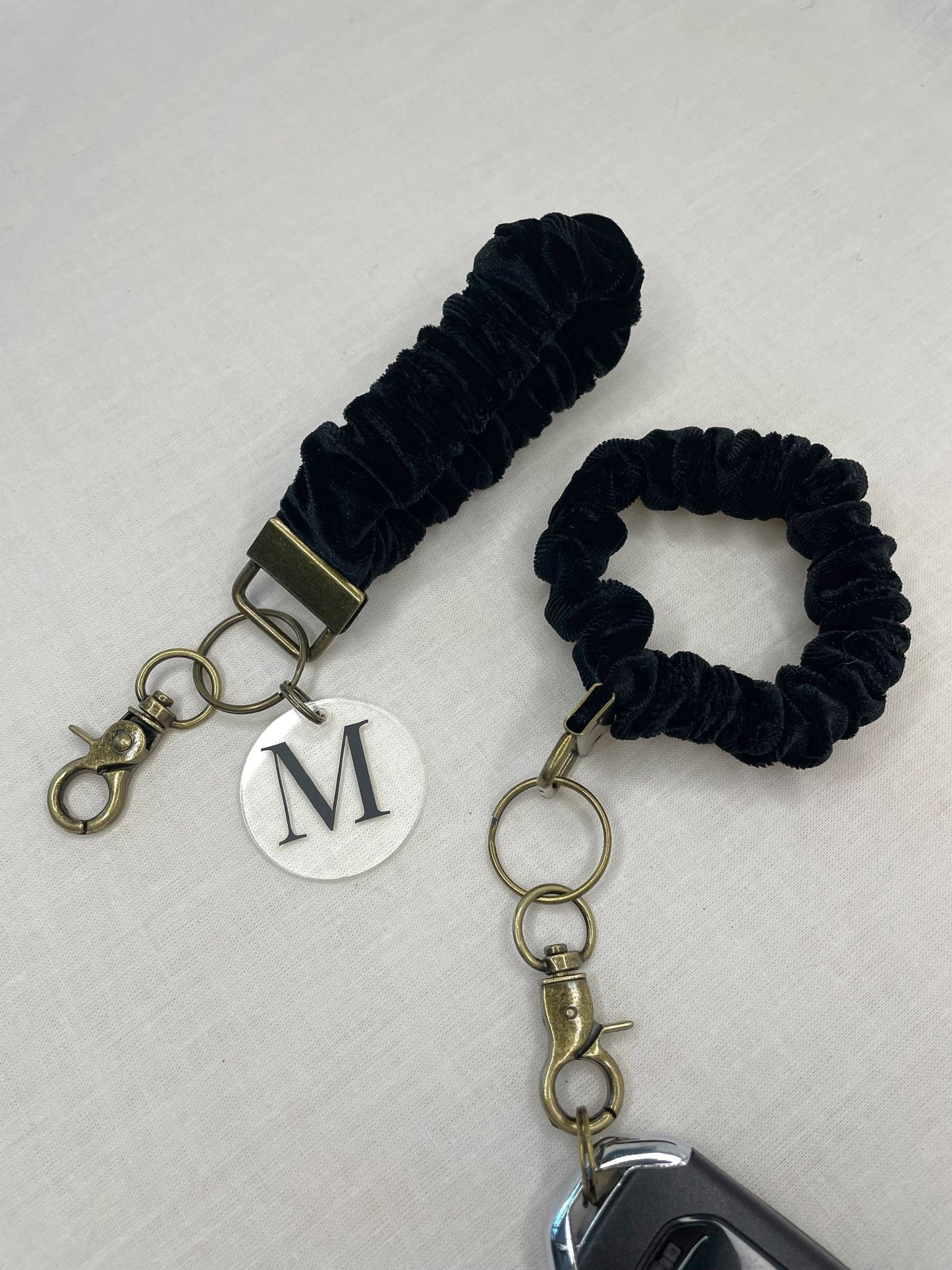 Midnight Black 🖤 Scrunchie Keychain