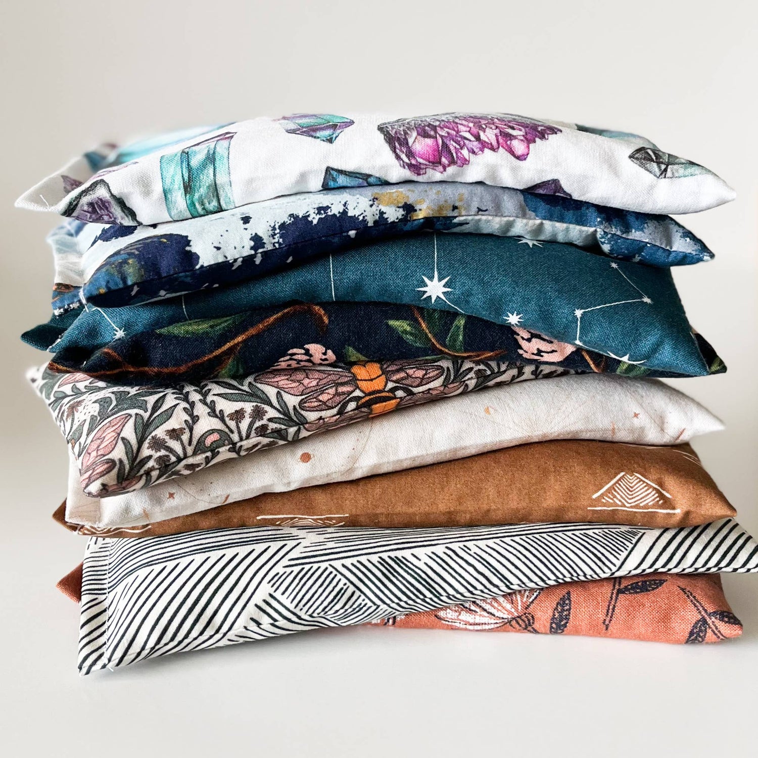 Lavender Eye Pillow - Packed Watercolor Floral