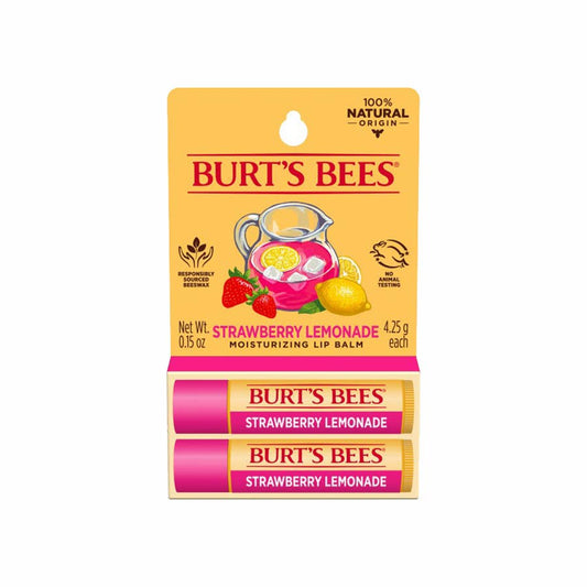 Strawberry Lemonade Moisturizing Beeswax Lip Balm, 2 Ct