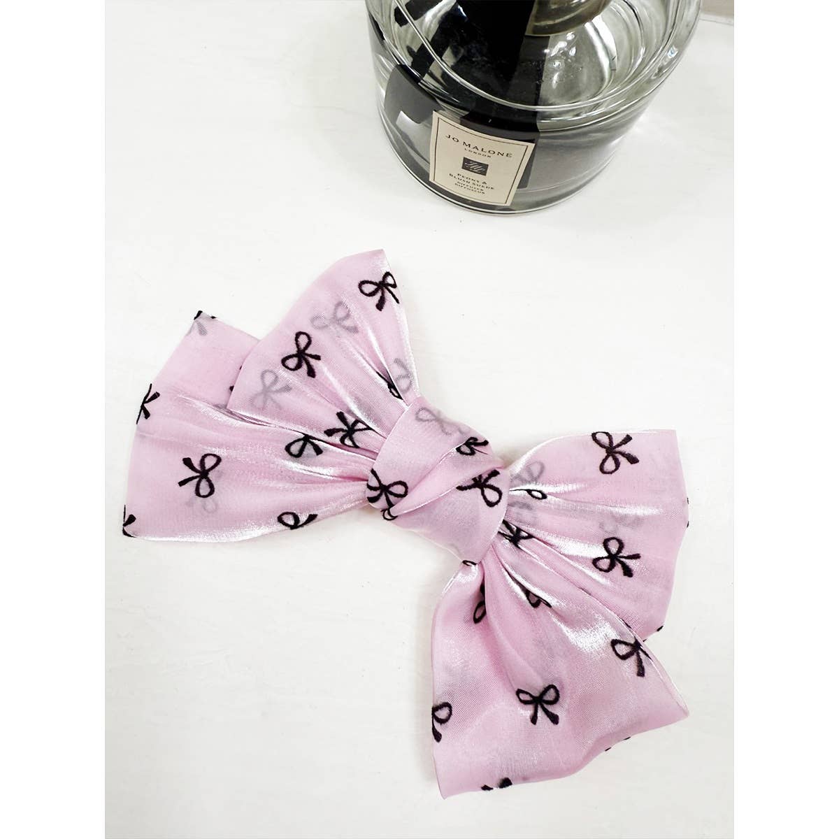 Double Layer Soft Tone Organza Bow Alligator Clips