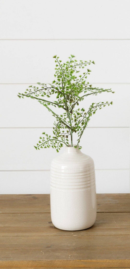 Cream Crackled Vase, Sm (PC)