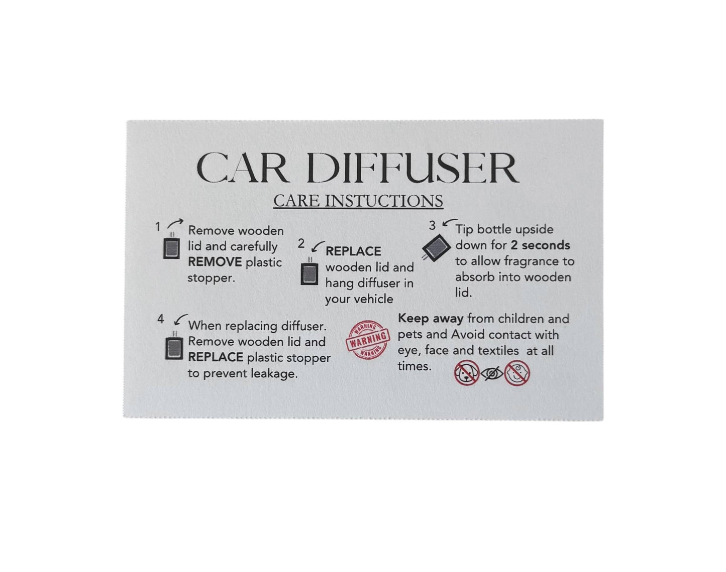 Sandalwood Linen -- Car Freshener