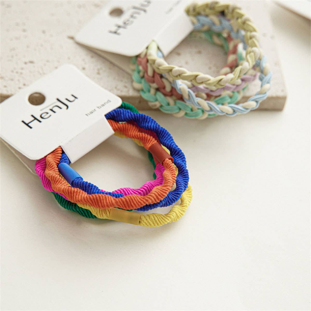 Candy Color Twisted Hair Ties , Cute Rubber Bands- CWAHA0339
