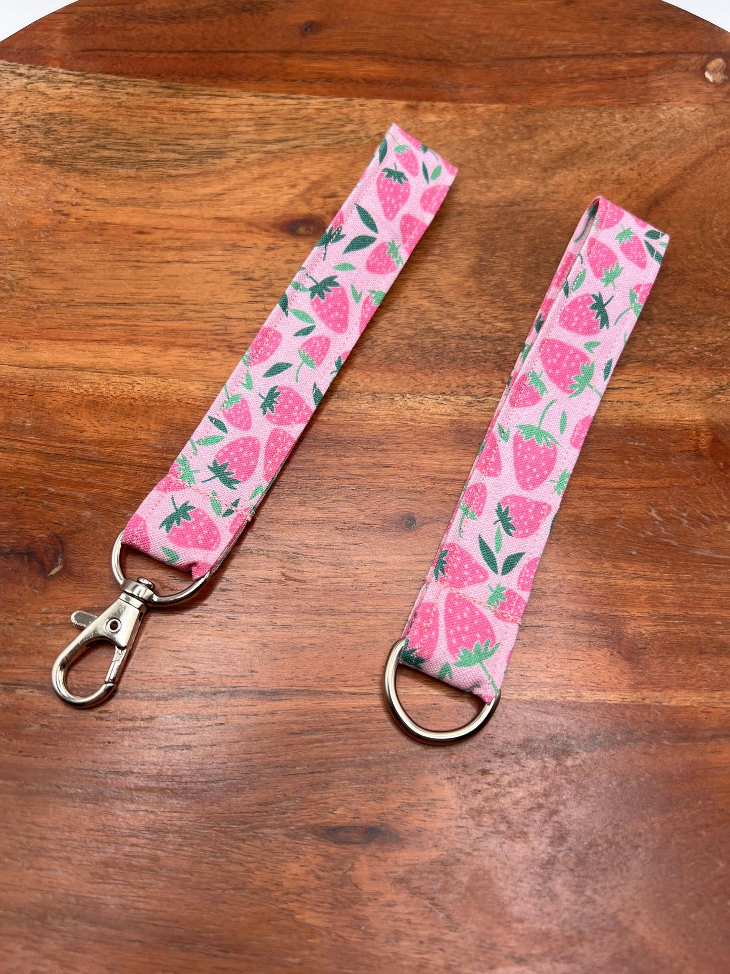 Pink Strawberry Lanyard