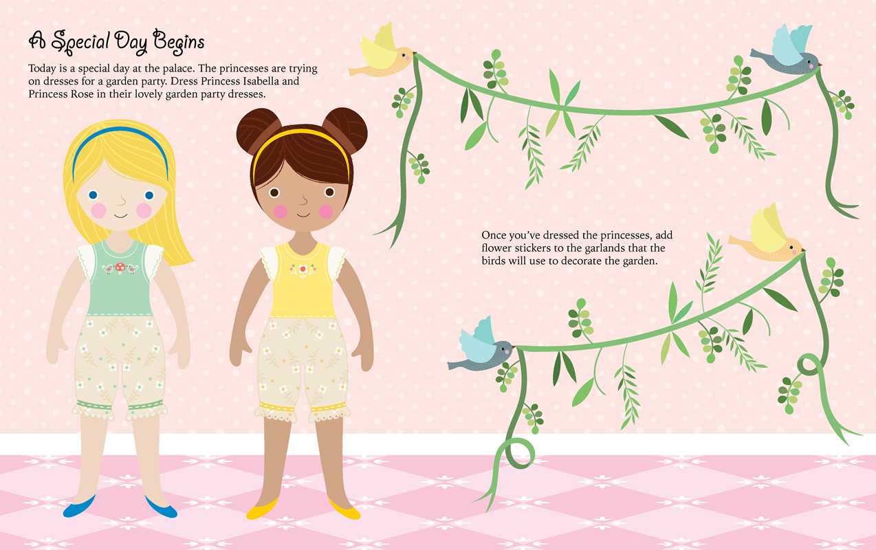 Princesses: Dress-Up Sticker Book by