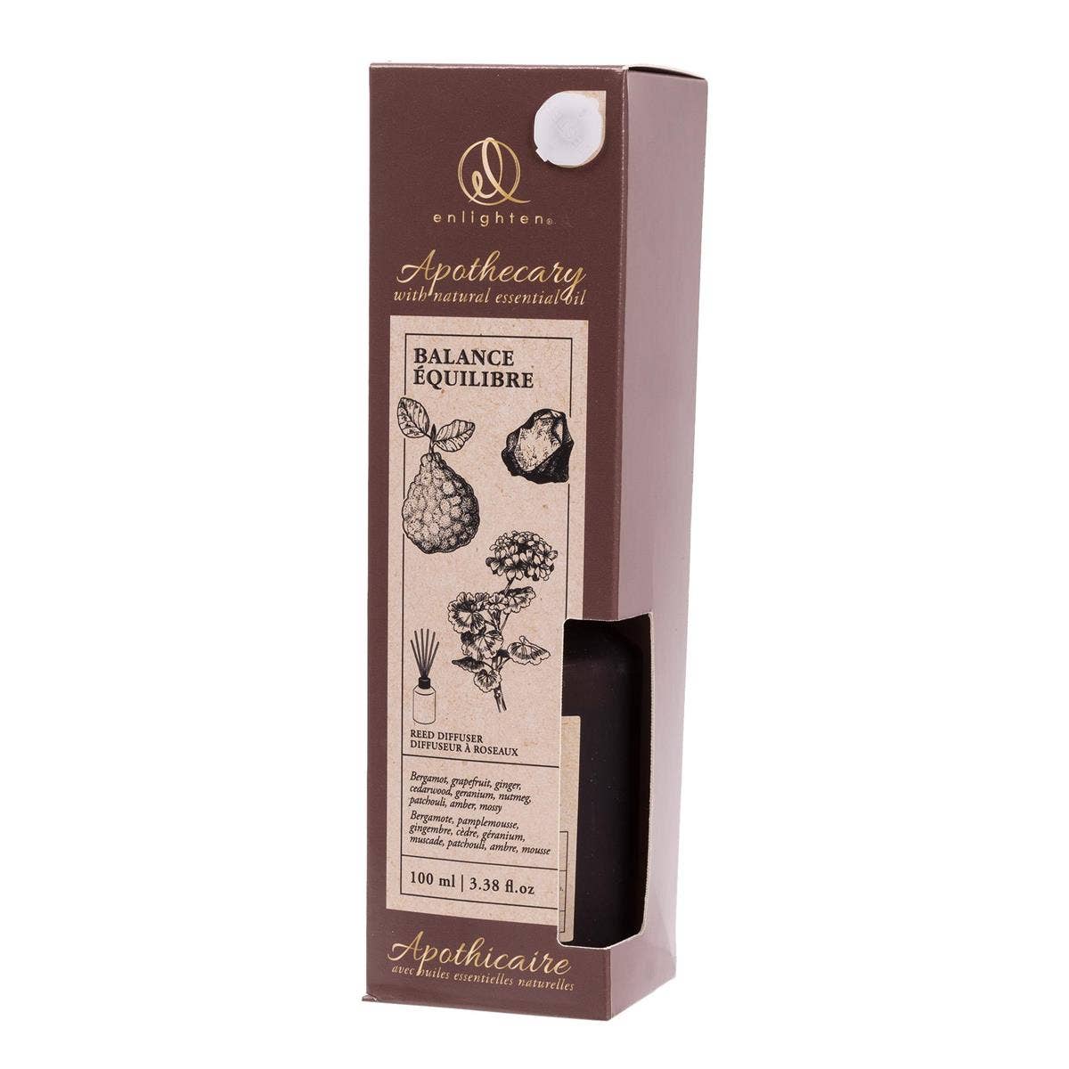 Enlighten 100ml Reed Diffuser,Balance, Gift Boxed