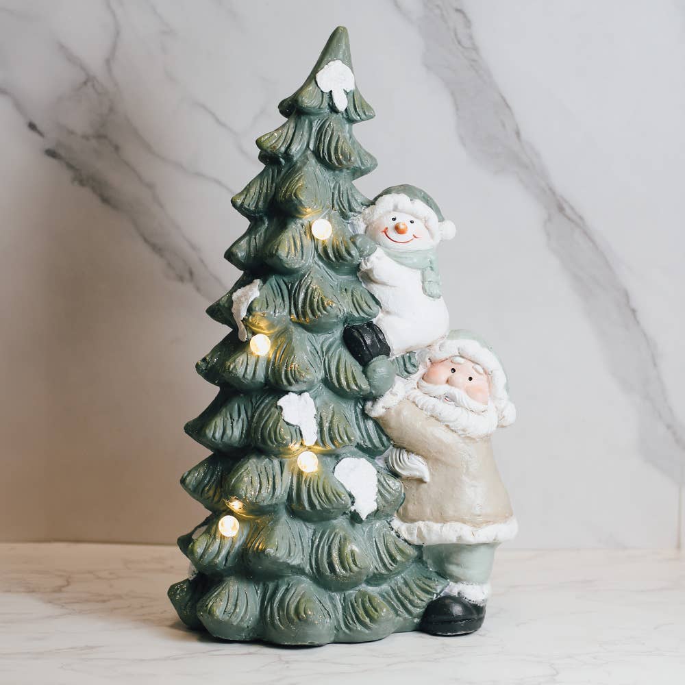 Mistletoe Santa Helper with LED Lights
