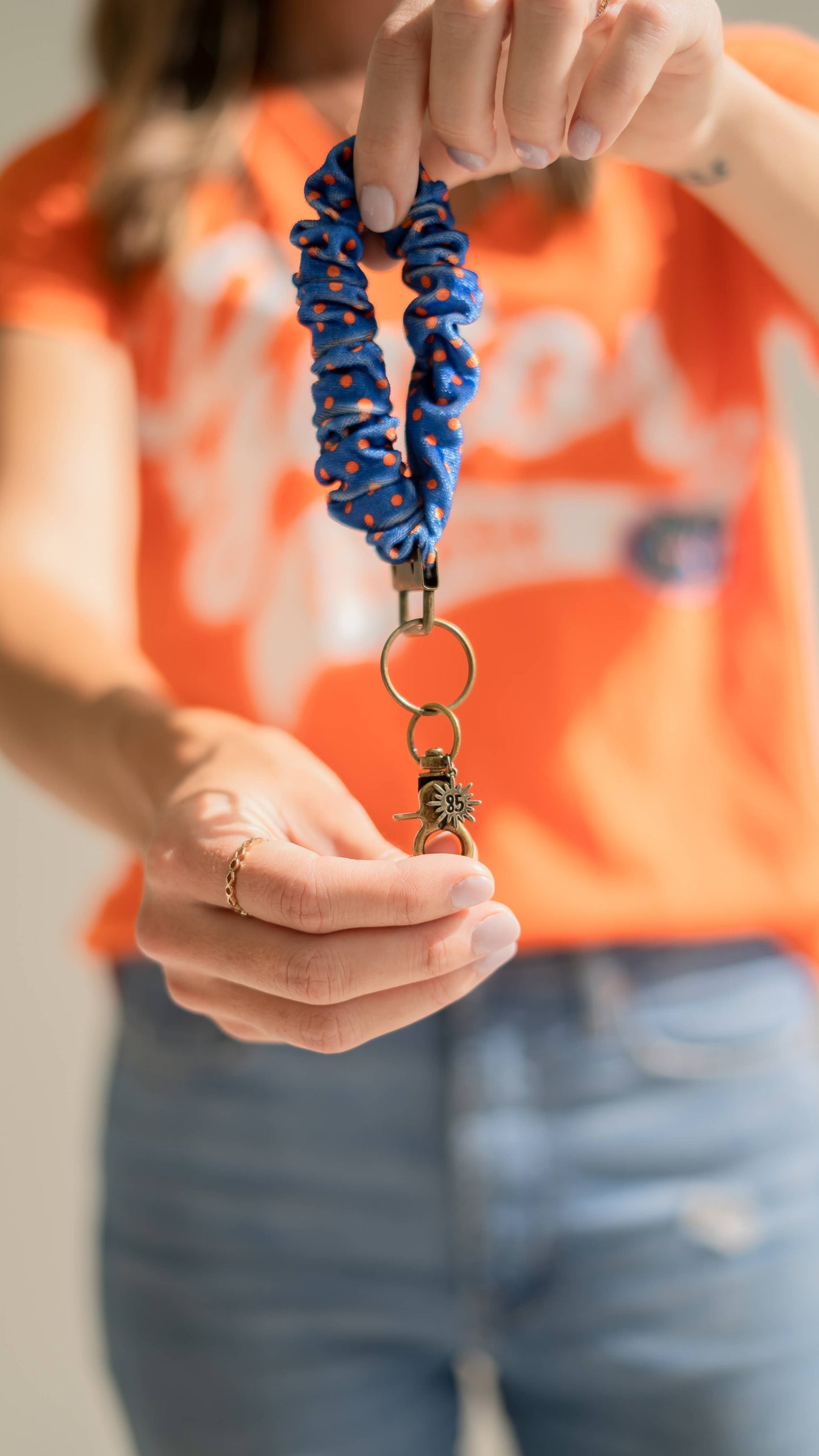 Scrunchie Keychain Leopard