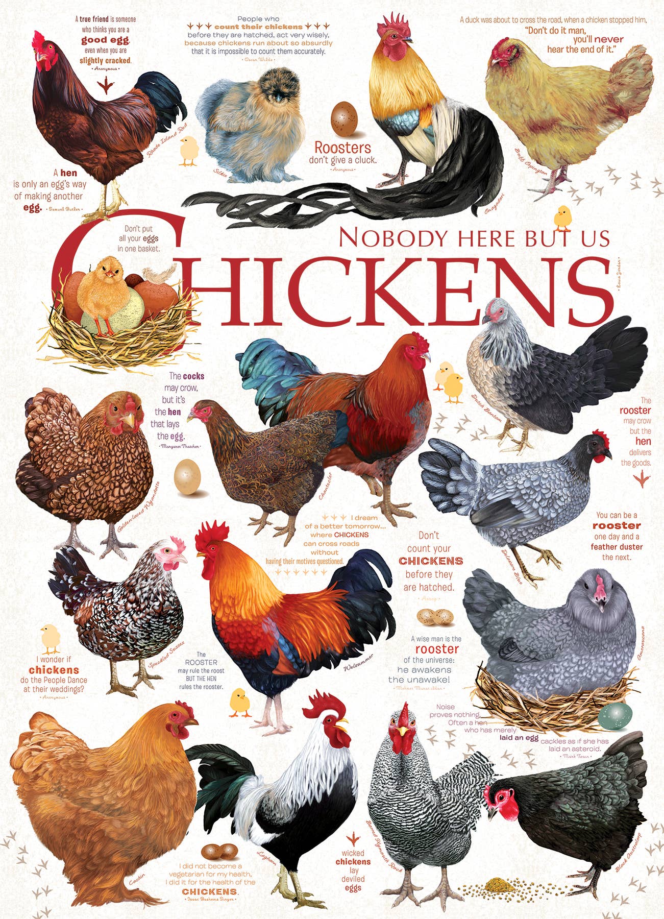 Chicken Quotes 1000pc puzzle