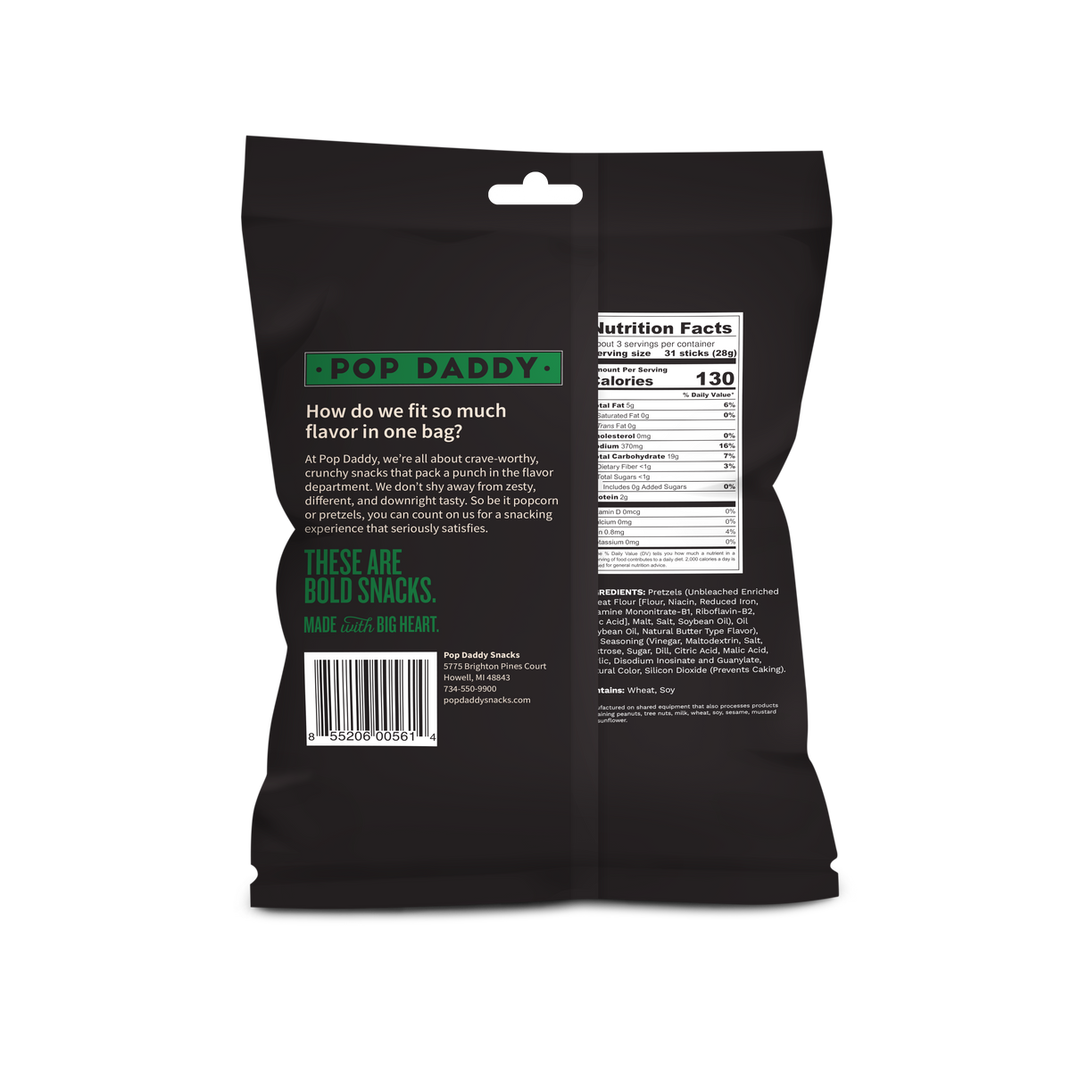 Seasoned Pretzels - 3oz - Dill Pickle (NEW 12CT)