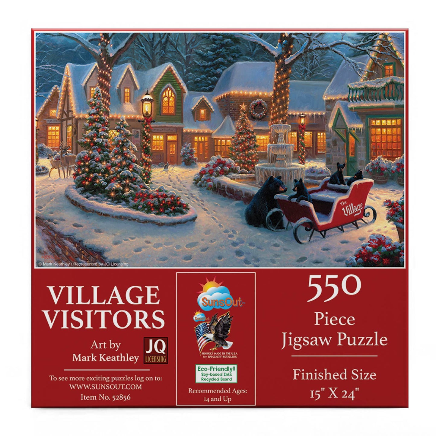 1275 Village Visitors 550 pc Puzzle