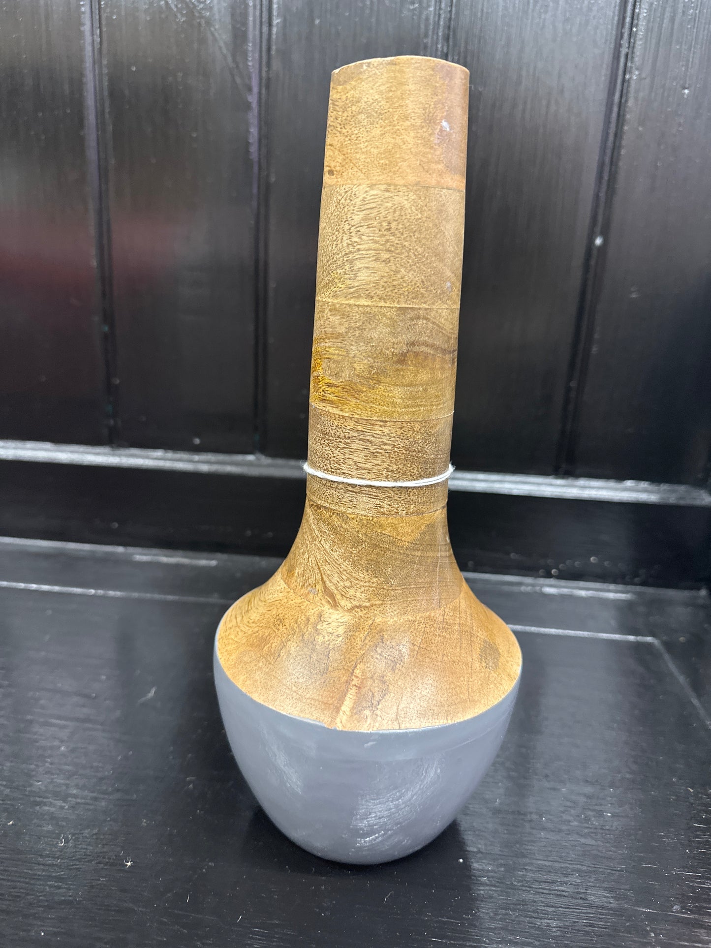 Jarrón de madera de mango Raimona